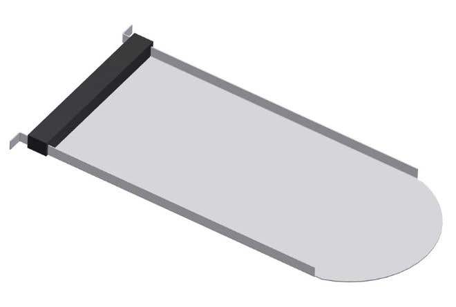 Schletter BEZ Rapid Beaver Tail Aluminium Plain Tile Replacement 170mm x 380mm - 109016-009