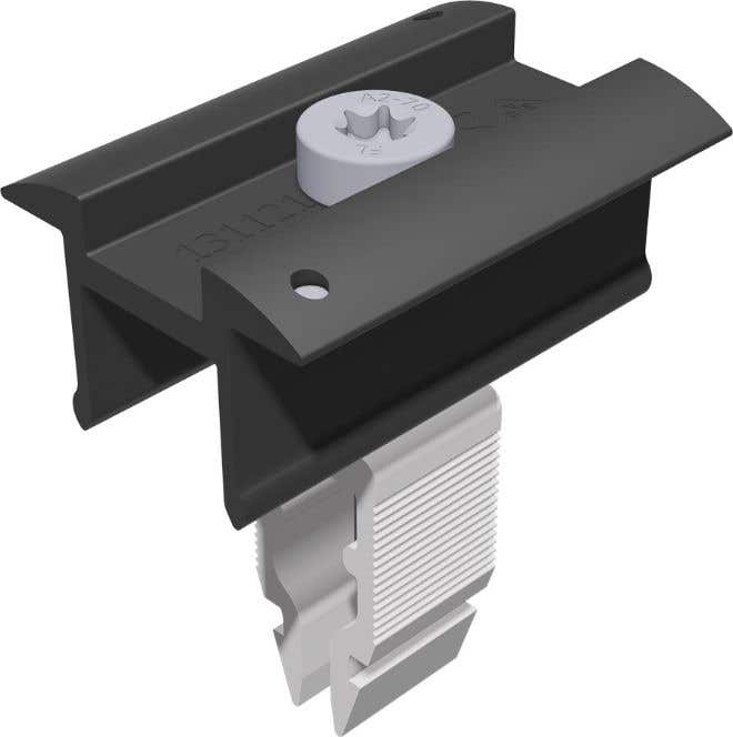 Schletter Vertical & Horizontal Middle Clamp Rapid16 30-40mm Black - 131121-901