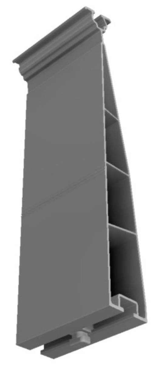 Schletter FixZ-15 Rear Foot Panel Support Rail 18-96mm 15 Degrees with Connector - 163900-001