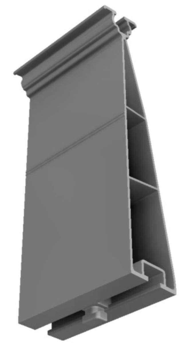 Schletter FixZ-10 Rear Foot Panel Support Rail 18-96mm 10 Degrees with Connector - 163900-021