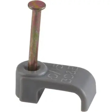 Tower Nail Clip for Flat Cable 2 x 1.5-6mm² Grey (Pack of 100) - 70CGKF160
