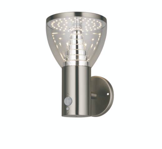 Saxby Lighting Alba Solar PIR Wall Light IP44 4.4W - Cool White - 92529