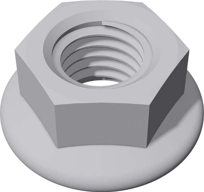 Schletter M10 Flange Nut Serrated DIN 6923 A4 - 943912-010