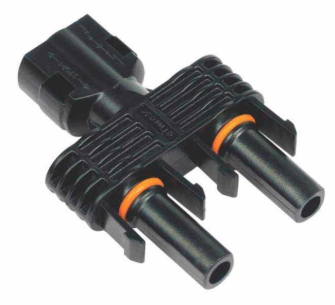 Elmex PV Solar Female Branch MC4 Connector 1.5kV 54A IP68 - EBPV4F-N