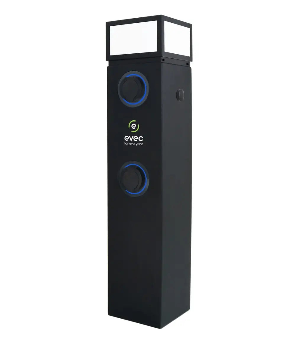 SolaX EVEC EVC Dual Pedestal 1.4m for EV Charger Installations - EVC-PEDESTAL-DUAL