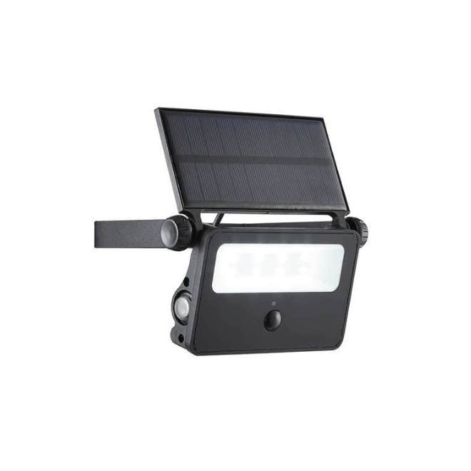Forum 2w Solar Powered Security Light with PIR 6000k in Black - ZN-37052-BLK