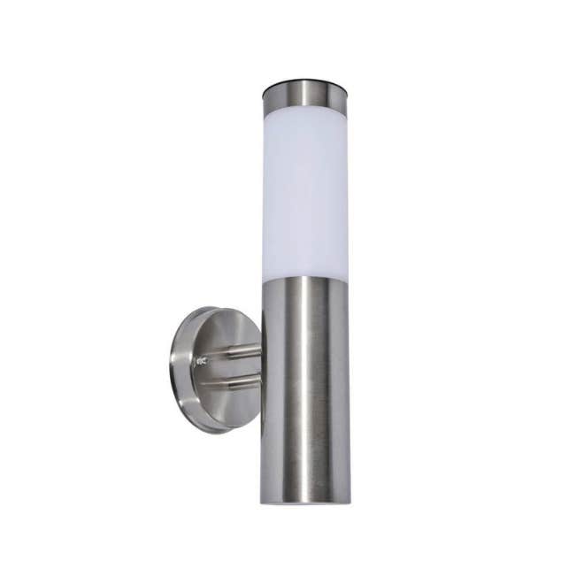 Forum Creswell LED Solar Wall Light 6000K in Stainless Steel - ZN-42043