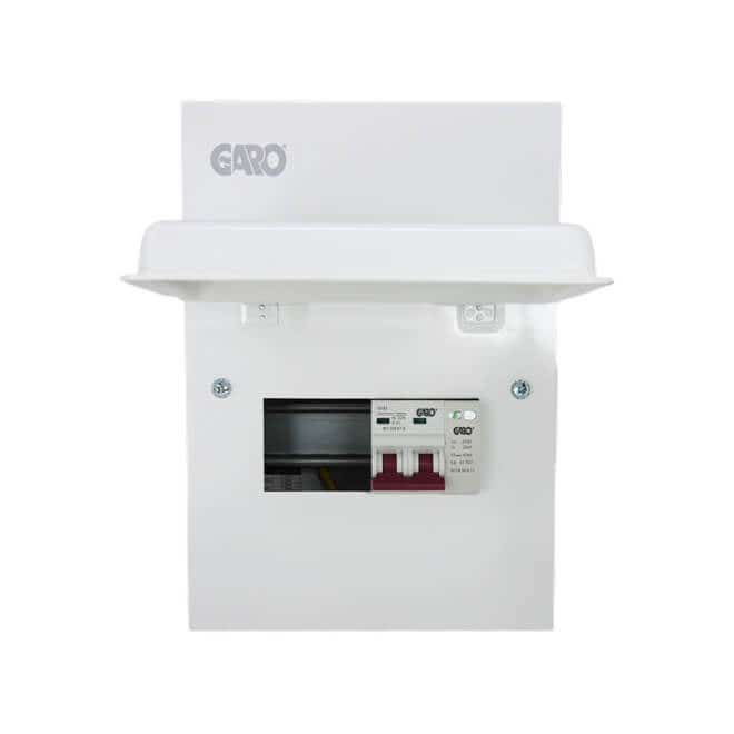 Garo Consumer Unit 6 Module c/w Isolator & Surge 6 Module 3 Free Ways - GS6S3C