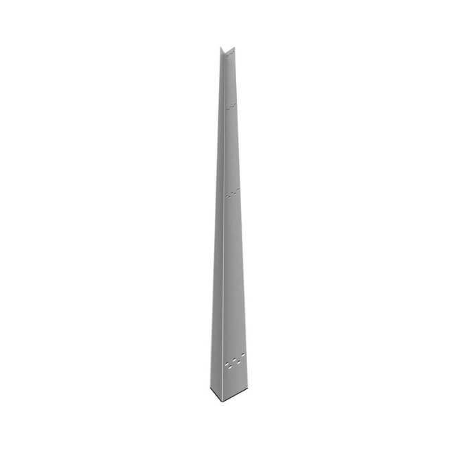 GSE Integrated Top Corner Support for Top Centre Flashing 1400mm Black - ART101409
