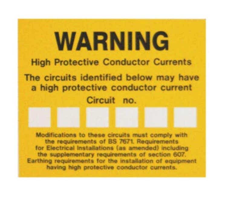 Industrial Signs High Conductive Current Labels (Pack of 10) - IS7010SA