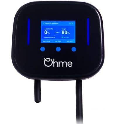 Ohme Home Pro 7kW EV Charger, Tethered 5m Cable, Type 2, Black, IP55 - OHME0002GB002