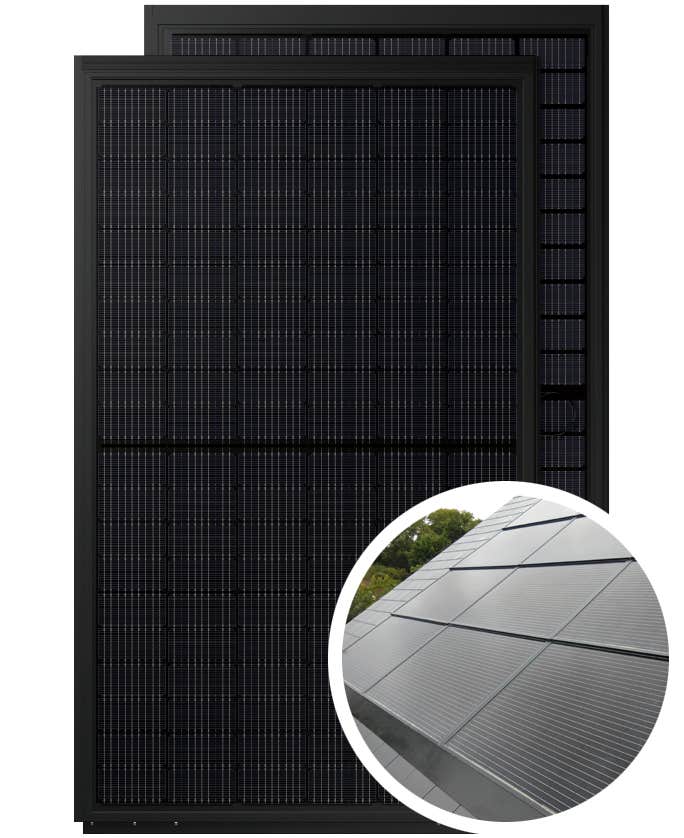 SolFiT Landscape 375W Dual-Glass Solar Panel with 30-Year Warranty - SF-LIR375W+
