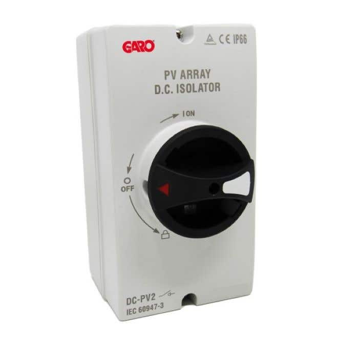Garo Safety Isolator DC16 Amp 4 pole IP65 - SIDC416IP65