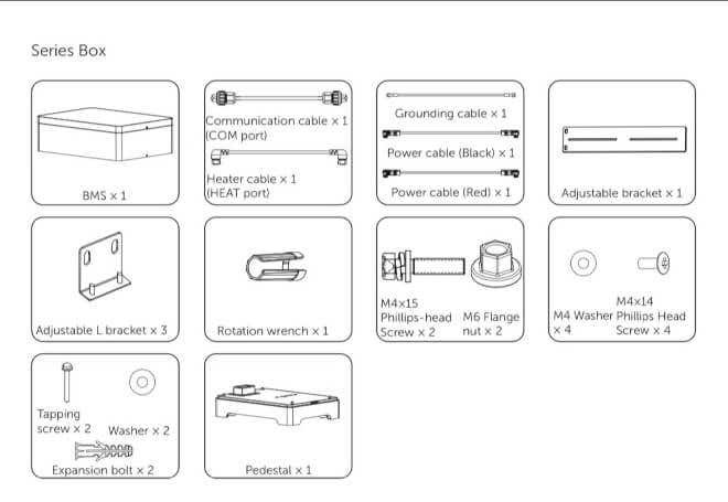 SolaX Battery Install Kit for 9-13 Batteries - T-BAT 9-13 INSTALL KIT