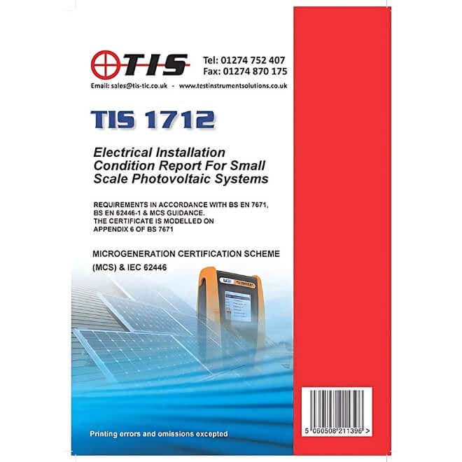 TIS Solar PV Commissioning Book - TIS1712