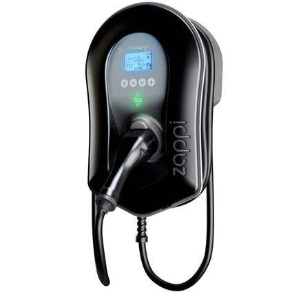 MyEnergi Zappi 2.1 7kW/22kW Multiphase Type 2, 6.5m Tethered, EV Charger Black Smart Charging IP65 - ZAPPI-2H22TB-G