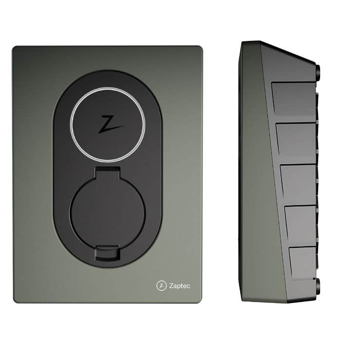Zaptec Go 7.4kW Smart EV Charger, Type 2, IP54 Rated Moss Green - 900-00016