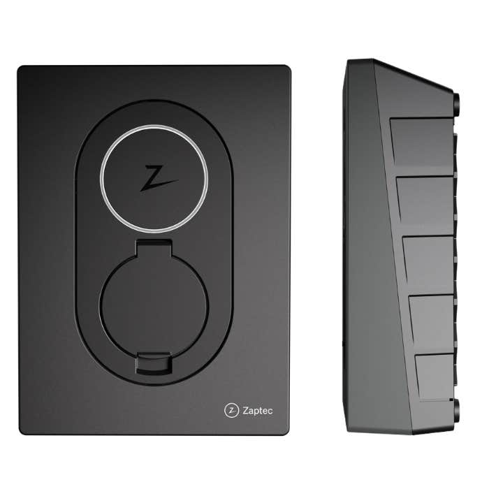 Zaptec Go 7.4kW EV Charger, Type 2, IP54, Wi-Fi & LTE-M Smart Control Rock Grey - 900-00015