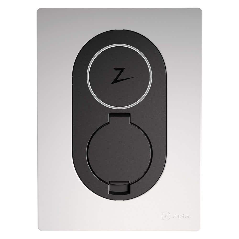 Zaptec Go Frontcover - Cloud White Finish - ZM000762