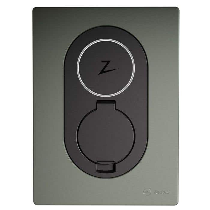 Zaptec Go Frontcover - Moss Green Finish - ZM000764