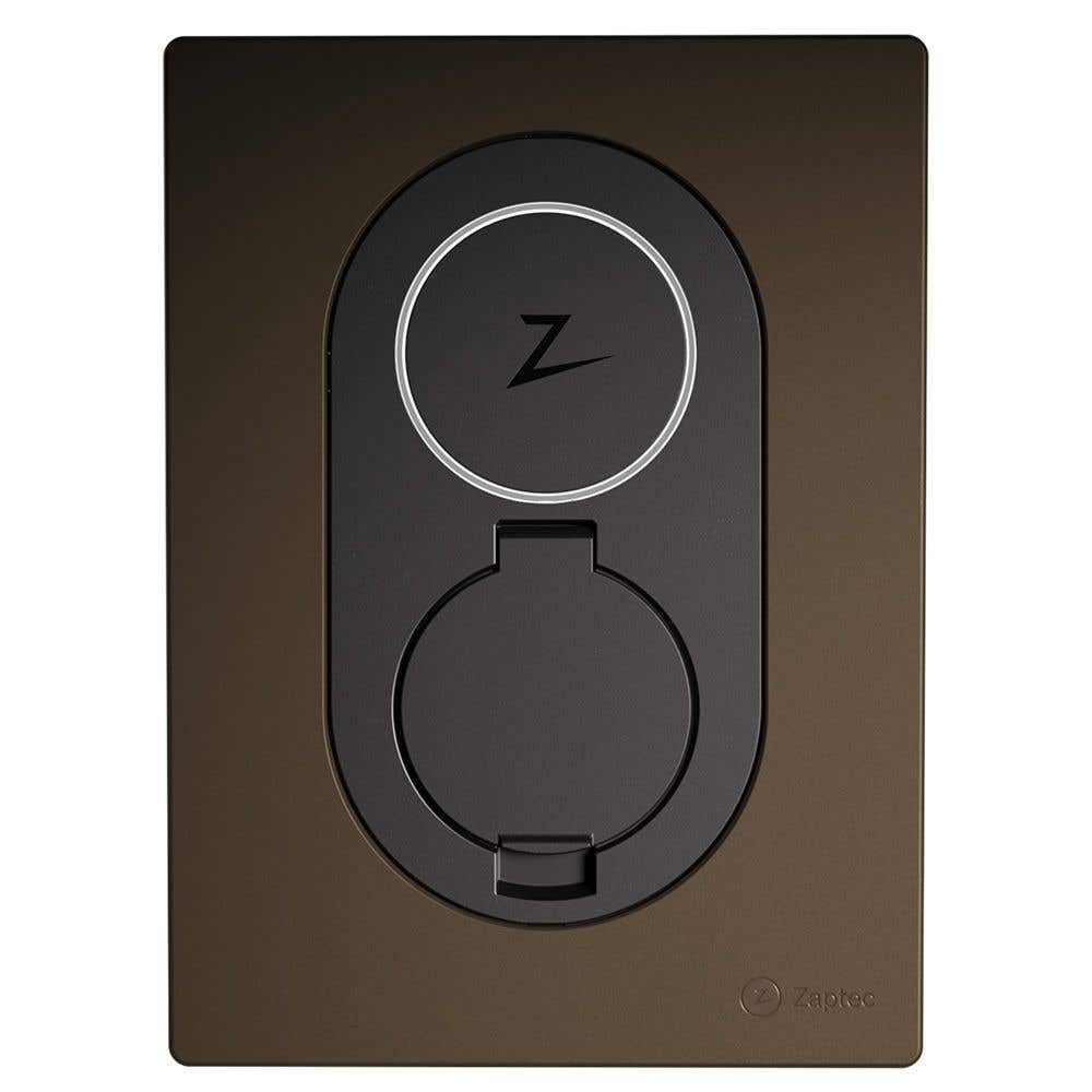 Zaptec Go Frontcover - Wood Brown Finish - ZM000766